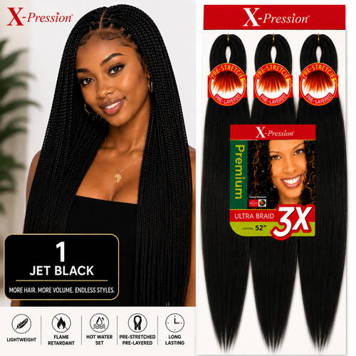 X-Pression Braiding Hair - 1B